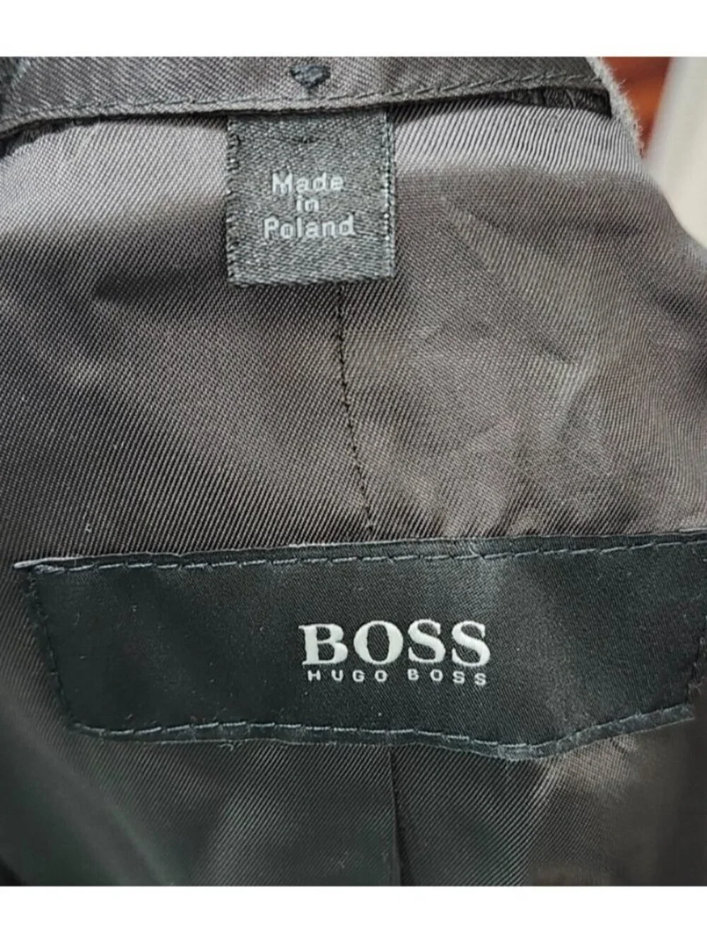 Hugo Boss Cashmere Wool Coat Mens 38R Gray Slim Fit Overcoat Luxury